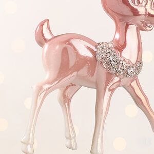 Елочная игрушка Олененок Ингрид из Розовой Долины 12 см, подвеска Forest Market фото 4