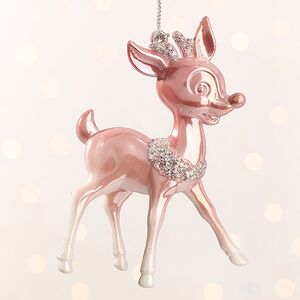 Елочная игрушка Олененок Ингрид из Розовой Долины 12 см, подвеска