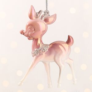 Елочная игрушка Олененок Ингрид из Розовой Долины 12 см, подвеска Forest Market фото 5