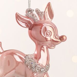 Елочная игрушка Олененок Ингрид из Розовой Долины 12 см, подвеска Forest Market фото 2