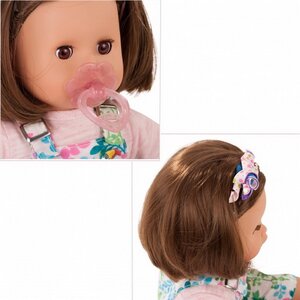 Кукла Маффин шатенка - Цветы 33 см, закрывает глаза Gotz (Готц) фото 3