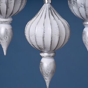 Елочная игрушка Fattura - Antique White 12 см, 4 шт, пластик Winter Deco фото 4