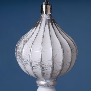 Елочная игрушка Fattura - Antique White 12 см, 4 шт, пластик Winter Deco фото 2