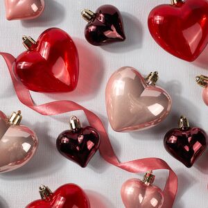 Набор елочных игрушек Сердечки: Lovely Xmas 5-7 см, 16 шт, пластик, подвеска Winter Deco фото 2