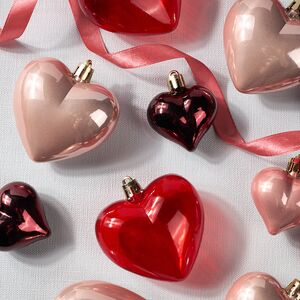 Набор елочных игрушек Сердечки: Lovely Xmas 5-7 см, 16 шт, пластик, подвеска Winter Deco фото 4