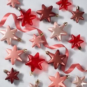 Набор елочных игрушек Звезды: Lovely Xmas 5-6 см, 16 шт, пластик, подвеска Winter Deco фото 4