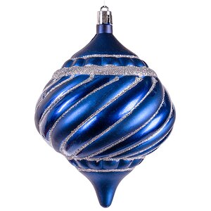 Елочная игрушка Rivera Guillermo 14 см синяя, пластик, подвеска Winter Deco фото 1