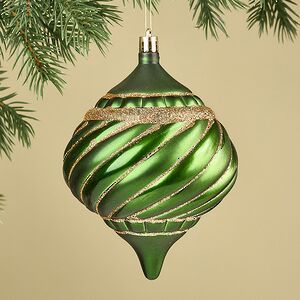 Елочная игрушка Verde Ramona 14 см зеленая, пластик