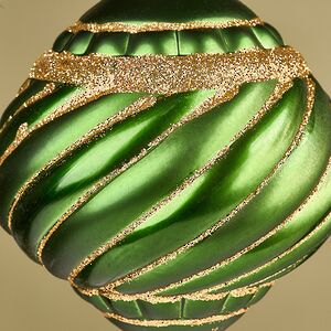 Елочная игрушка Verde Ramona 14 см зеленая, пластик Winter Deco фото 4