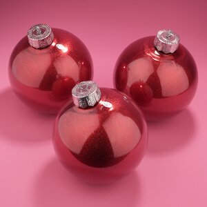 Набор пластиковых шаров Albertine - Garnet Bracelet 15 см, 3 шт Winter Deco фото 4