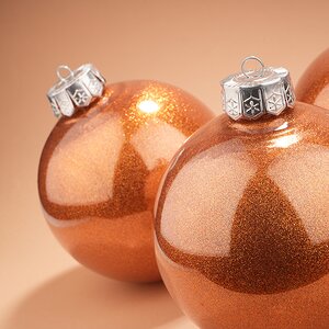 Набор пластиковых шаров Albertine - Flaming Sky 15 см, 3 шт Winter Deco фото 2