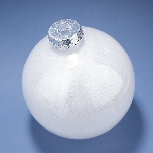 Набор пластиковых шаров Albertine - White Glaze 15 см, 3 шт Winter Deco фото 3
