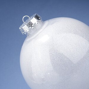 Набор пластиковых шаров Albertine - White Glaze 15 см, 3 шт Winter Deco фото 5