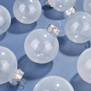 Елочные ПЭТ шары Albertine - White Glaze 6 см, 12 шт Winter Deco фото 5