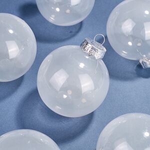 Елочные ПЭТ шары Albertine - White Glaze 8 см, 6 шт Winter Deco фото 5