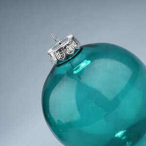 Набор пластиковых шаров Albertine Vitrobulles - Azure Hawaii 10 см, 4 шт Winter Deco фото 6