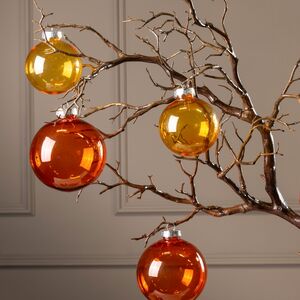 Елочные ПЭТ шары Albertine - Янтарный Берег 8 см, 6 шт Winter Deco фото 4