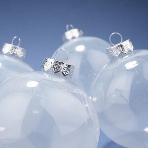 Набор пластиковых шаров Albertine - White Glaze 10 см, 4 шт Winter Deco фото 2