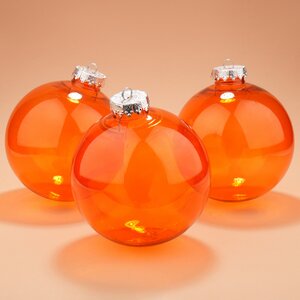 Набор пластиковых шаров Albertine Vitrobulles - Flaming Sky 15 см, 3 шт
