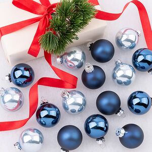 Коллекция стеклянных шаров Лунный Свет 3.5 см, 16 шт Winter Deco фото 1