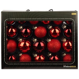 Набор стеклянных шаров Ensemble: Red Sunset 5-7 см, 21 шт