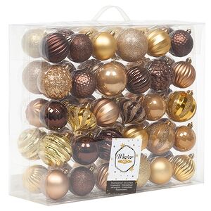 Набор пластиковых шаров Magic Suite: Wild Glam, 6-7 см, 60 шт Winter Deco фото 3