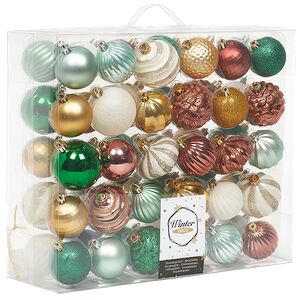 Набор пластиковых шаров Magic Suite: Лесная Карусель, 6-7 см, 60 шт Winter Deco фото 3
