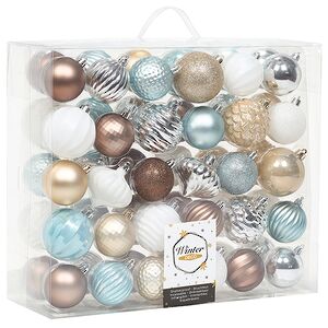 Набор пластиковых шаров Magic Suite: Морозный Рассвет, 6-7 см, 60 шт Winter Deco фото 3