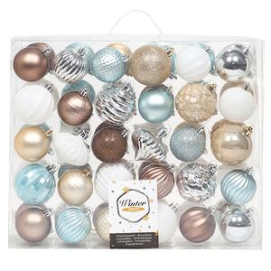 Набор пластиковых шаров Magic Suite: Морозный Рассвет, 6-7 см, 60 шт Winter Deco фото 7