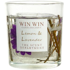Ароматическая свеча в стакане Win Collection - Лимон и Лаванда 9 см Kaemingk фото 2