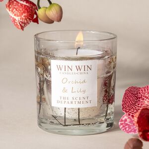 Ароматическая свеча в стакане Win Collection - Орхидея и Лилия 9 см Kaemingk фото 2