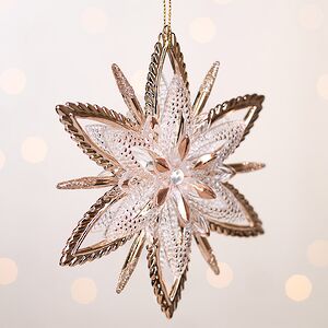 Елочная игрушка Снежинка Эйр - Секреты Скандинавии 12 см Forest Market фото 3