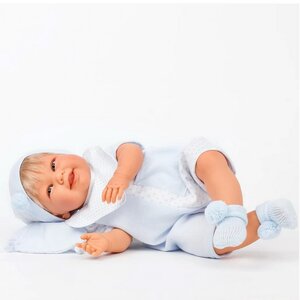 Кукла-младенец Мартин в голубом 52 см говорящая Antonio Juan Munecas фото 4
