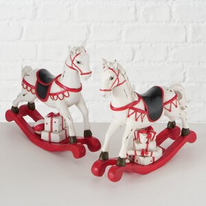Декоративная фигурка Рождественская Лошадка-качалка 19 см Boltze фото 2