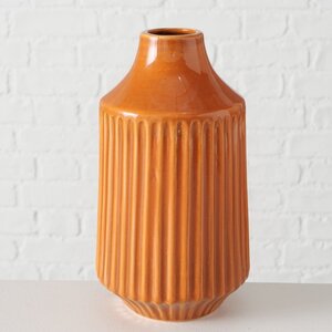 Керамическая ваза Оливия 20 см оранжевая