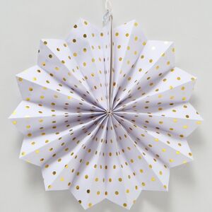 Набор бумажных украшений для интерьера White&Gold Geometry 6 шт Boltze фото 6