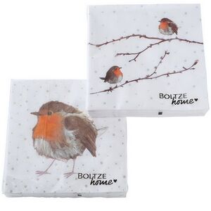 Бумажные салфетки Снегирь 17*17 см, 20 шт Boltze фото 2