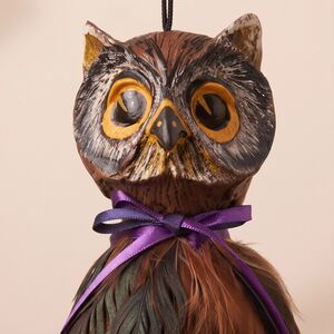 Декоративное украшение Сова Григори 19 см, подвеска Winter Deco фото 2