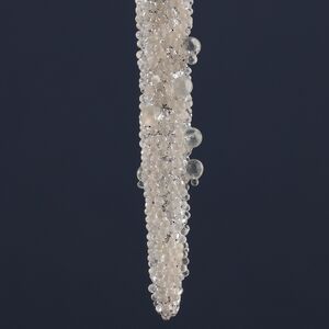 Елочная игрушка Сосулька Roberto di Borone 15 см, подвеска Winter Deco фото 3