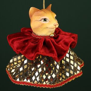 Елочная игрушка Кошка Розетти: Eclogae 9 см, подвеска Winter Deco фото 5