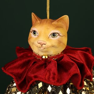 Елочная игрушка Кошка Розетти: Eclogae 9 см, подвеска Winter Deco фото 2