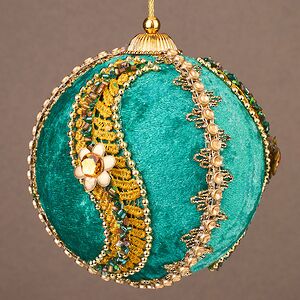 Винтажный елочный шар Kneisel - Sycamore Orchestra 13 см Winter Deco фото 4