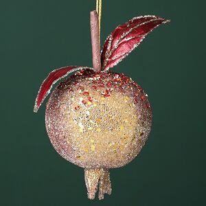 Винтажный елочный шар Гранат Лебрен 13 см Winter Deco фото 2