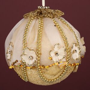 Винтажный елочный шар Сады Баварии 13 см