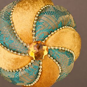 Винтажный елочный шар Восход Аскании 10 см Winter Deco фото 2