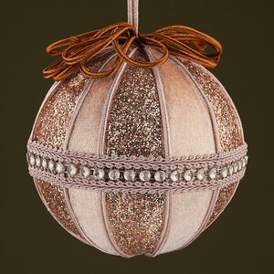 Винтажный елочный шар Адажио Веймара 11 см золотой Winter Deco фото 7