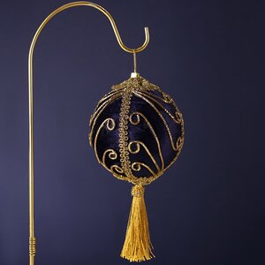 Винтажный елочный шар Sapphire Charm 10 см Winter Deco фото 5