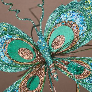 Елочная игрушка Бабочка Понтия - Sycamore Orchestra 20 см, клипса Winter Deco фото 2