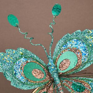 Елочная игрушка Бабочка Понтия - Sycamore Orchestra 20 см, клипса Winter Deco фото 5