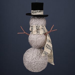 Елочная игрушка Снеговик Фидель 24 см, подвеска Winter Deco фото 3